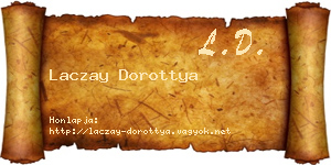 Laczay Dorottya névjegykártya