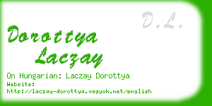 dorottya laczay business card